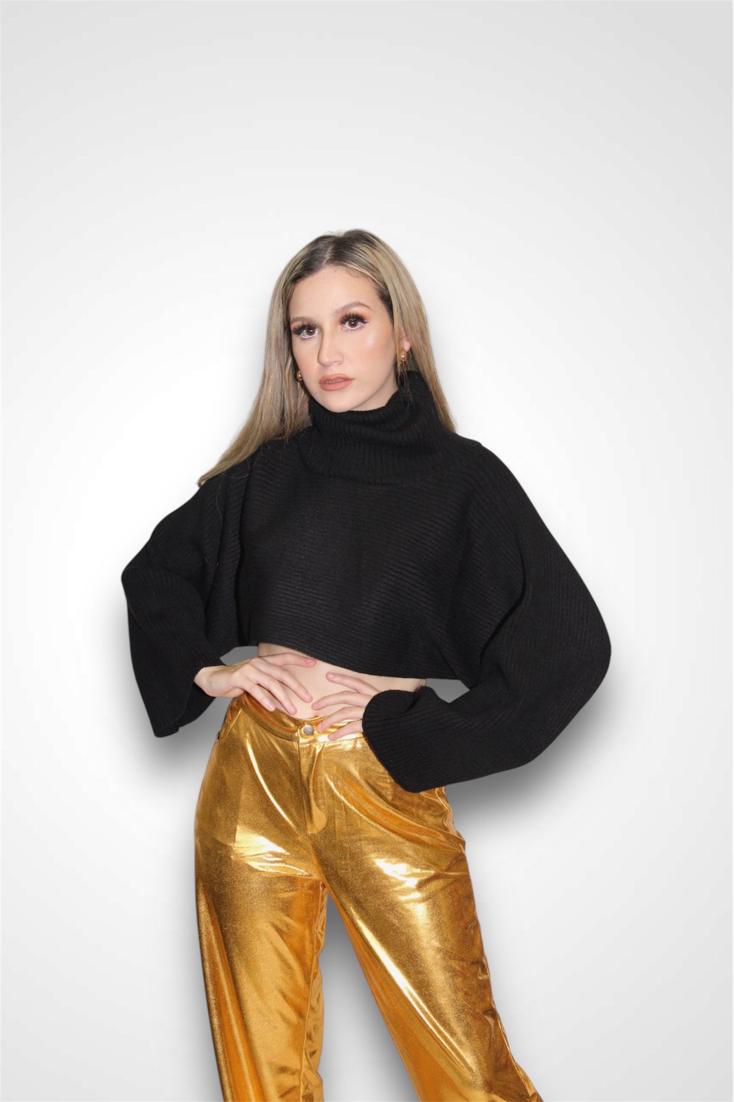 Golden Metallic Pants