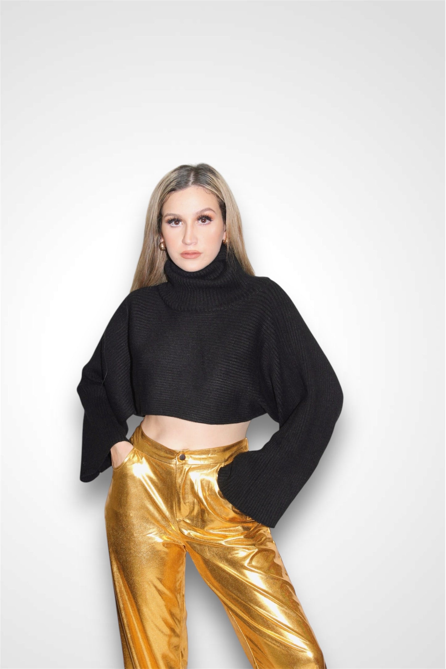 Golden Metallic Pants